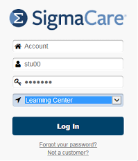 Sigmacare Login Dashboard